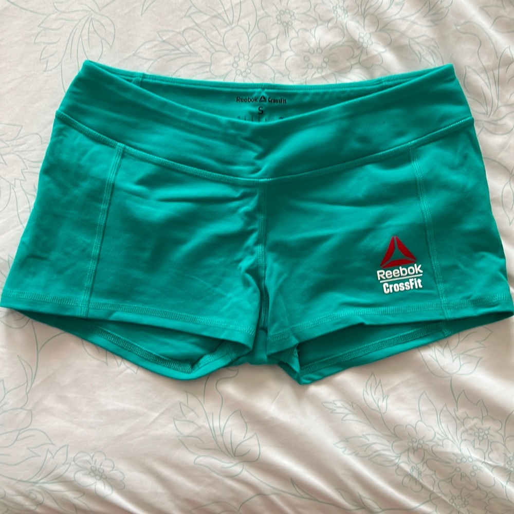 Reebok CrossFit 2016 teal small shorts